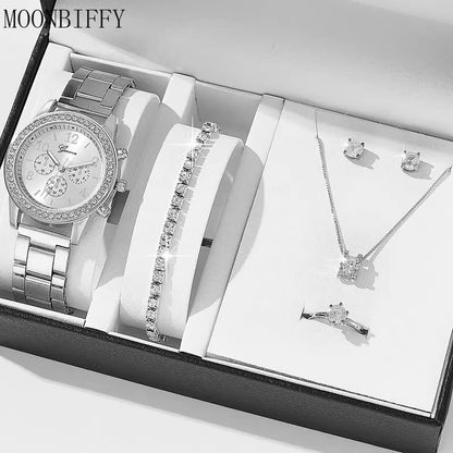 Rose Gold Luxury Rhinestone Watches