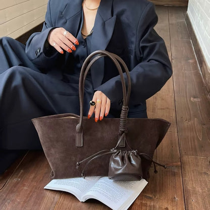 Motingsome Oversized Suede Tote Bag