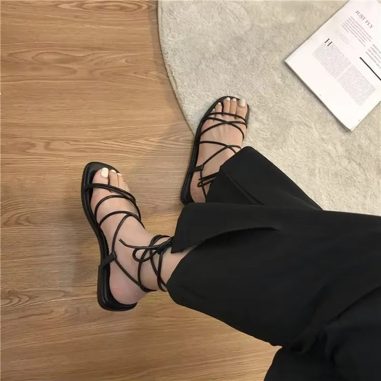 Lace Up Beach Gladiator Sandals