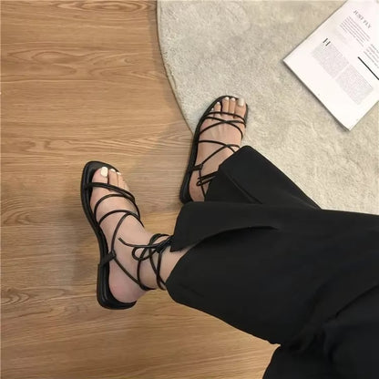 Lace Up Beach Gladiator Sandals