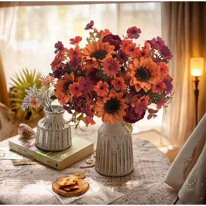 Simulated Flowers Autumn Sunflowers