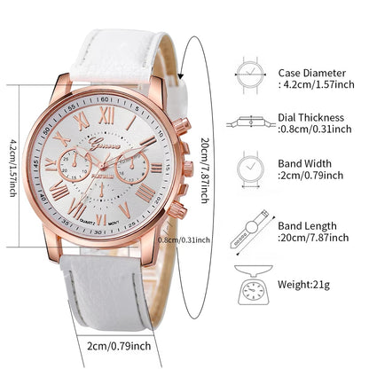 6PCS/Set Geneva Women Watches