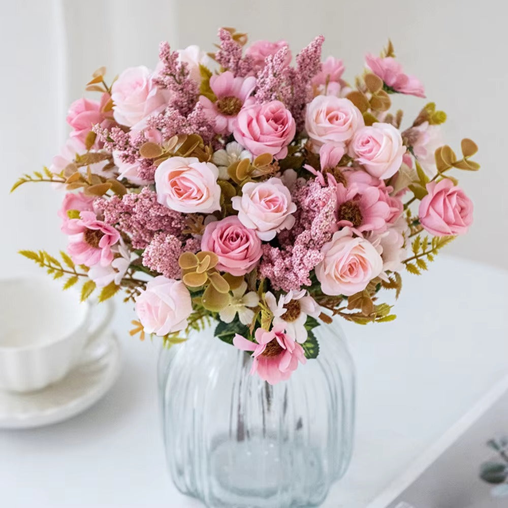 1pc Artificial Flowers Rose Silk