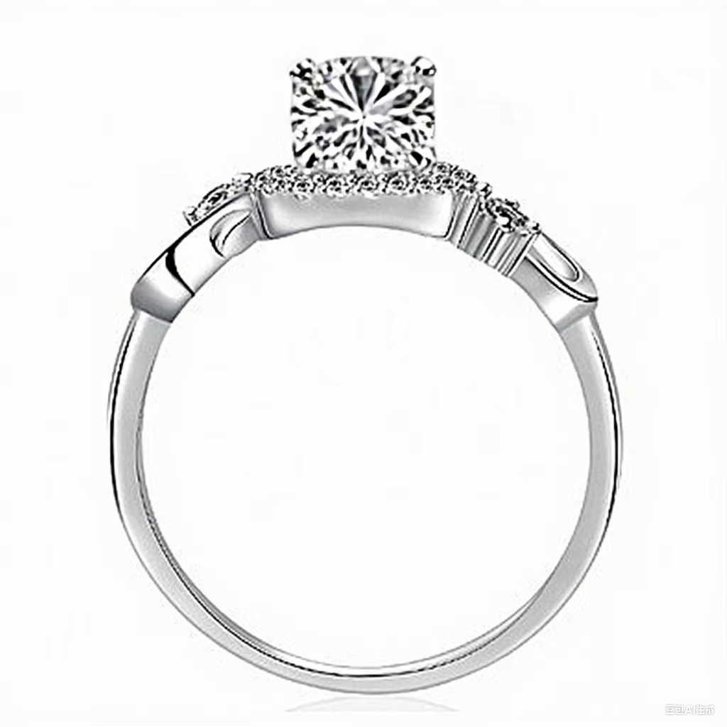 925 Sterling Silver Adjustable Flower Leaf Ring for Women