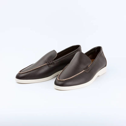 Man Shoes Loafers Adult Rubber Women Stitching