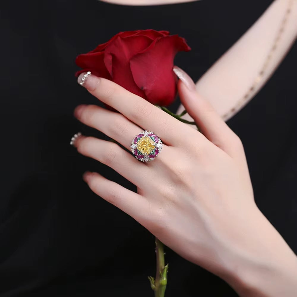 Wong Rain 925 Sterling Silver 10MM Crushed Ice