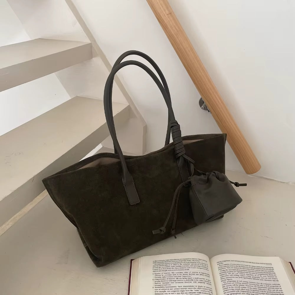 Motingsome Oversized Suede Tote Bag