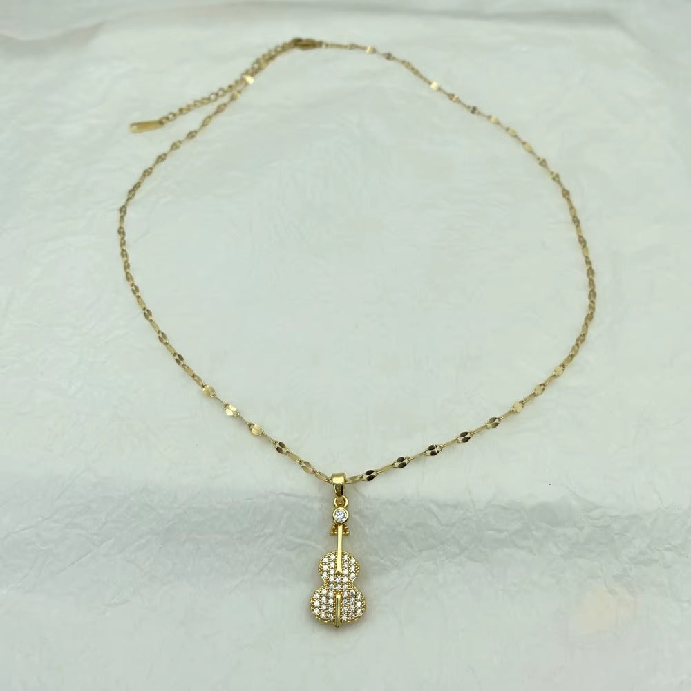 Violin Pendant Necklace