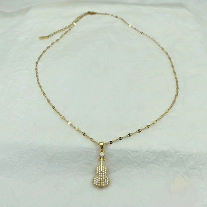 Violin Pendant Necklace