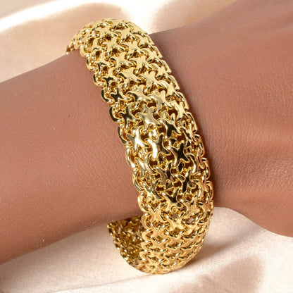 New 18MM wide copper chain bracelet unisex