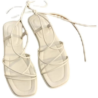 Lace Up Beach Gladiator Sandals