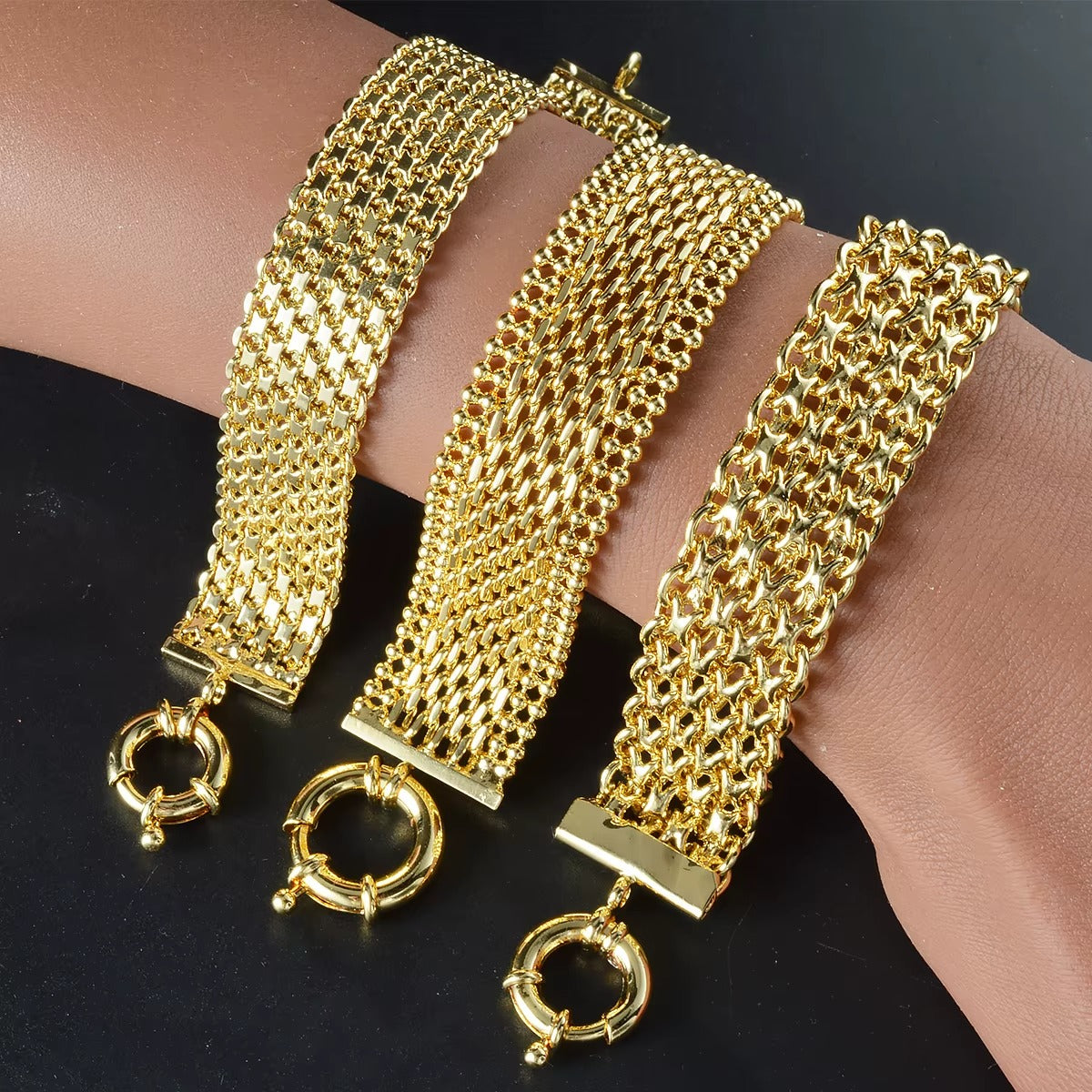 New 18MM wide copper chain bracelet unisex