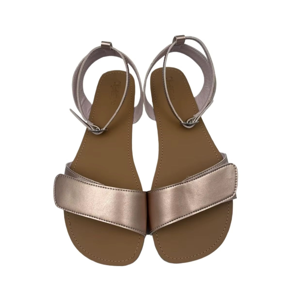 Tipsietoes 2025 Summer Barefoot Leather Flat Sandals