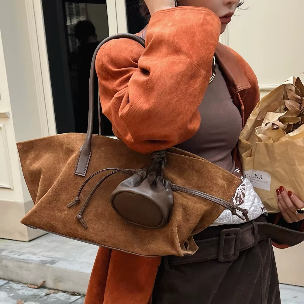 Motingsome Oversized Suede Tote Bag