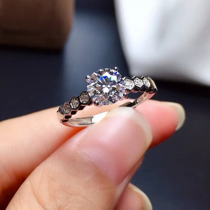 100% Real Moissanite Ring