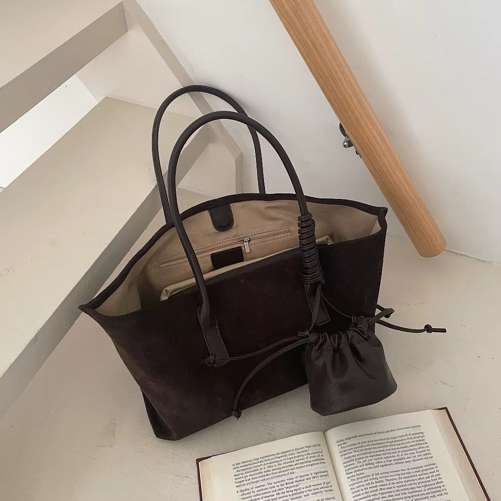 Motingsome Oversized Suede Tote Bag