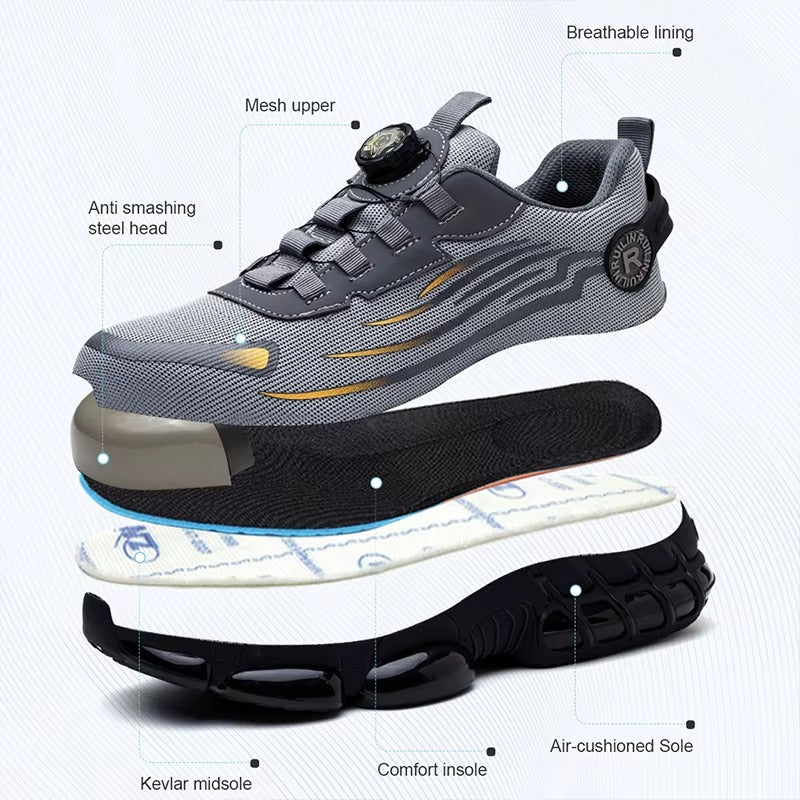 Indestructible Steel Toe Protective Safety Shoes