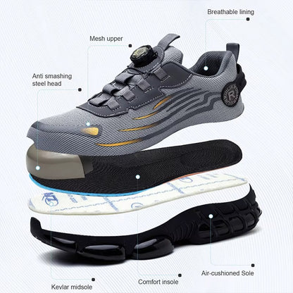 Indestructible Steel Toe Protective Safety Shoes
