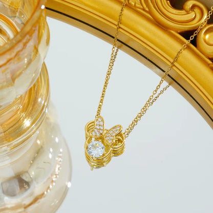 Fashion Cute Cartoon Disney Mickey Minnie Pendants Necklace