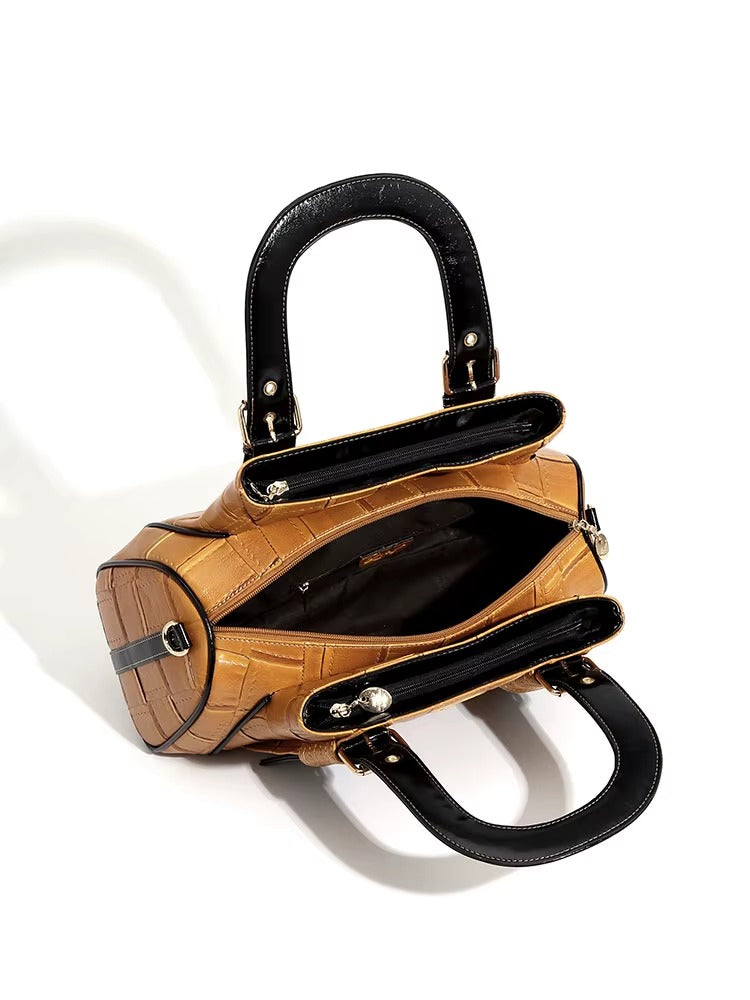 quality woven leather handbag
