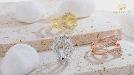 Silver Adjustable Enhancer Wedding Rings for Engagement
