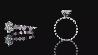 100% Real Moissanite Ring