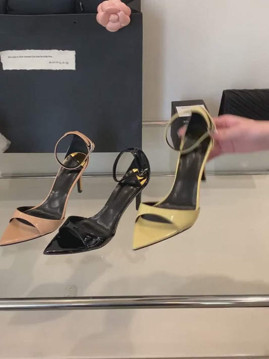 Pointed Toe Ankle Strap Ladies Elegant Gladiator Shoes