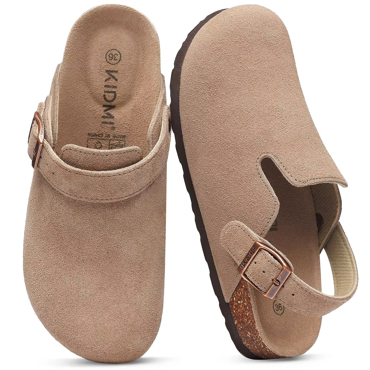 Mules Lady Cork Footbed Sandals Unisex Classic Clogs Slippers