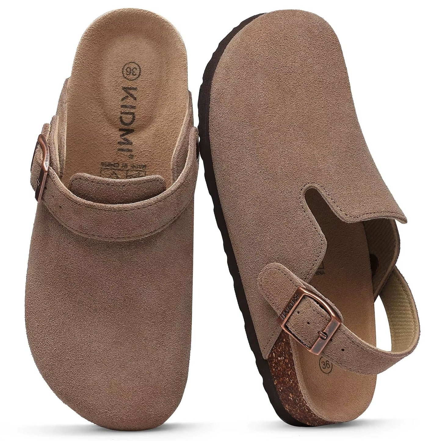 Mules Lady Cork Footbed Sandals Unisex Classic Clogs Slippers